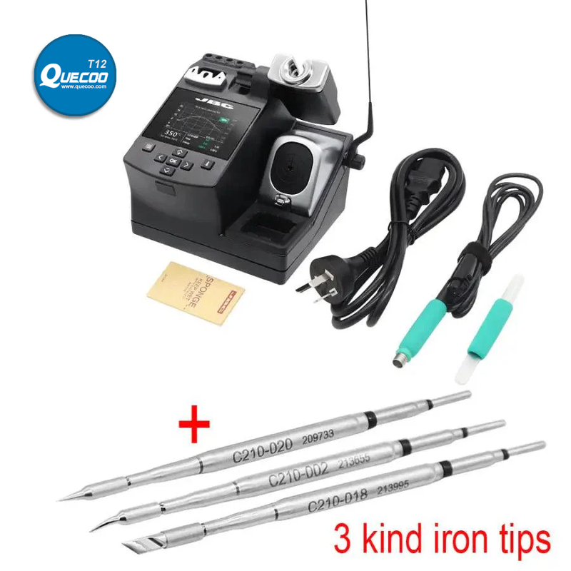 Original JBC CD-2SE C210 Solder Iron Tips Intelligent Soldering Station with T210-A Handle for Phone Motherboard PCB Welding