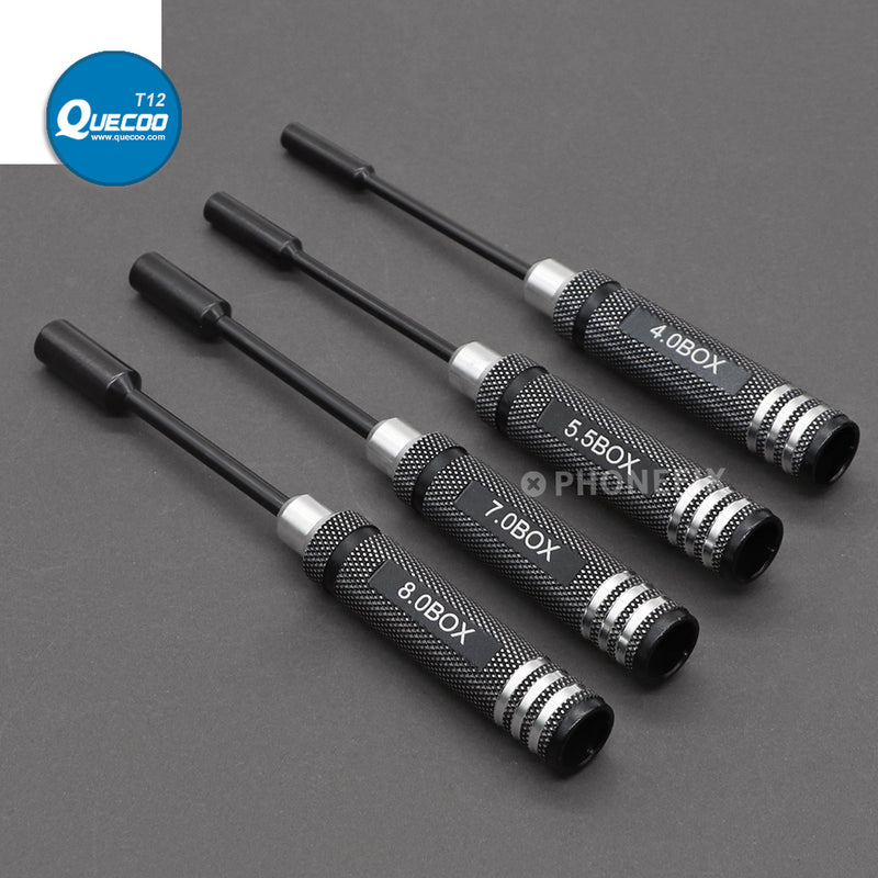 4pcs Hex Nut Drivers Screw driver Tools Kit Set for RC Helicopter RC Boat Rc Cars 4.0/5.5/7.0/8.0mm NUT Key Socket Screwdrivers