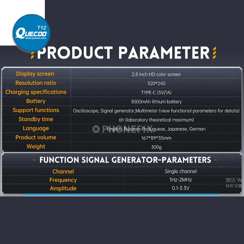 FNIRSI 2C23T Portable Digital Multimeter 3 In 1 Signal Generator