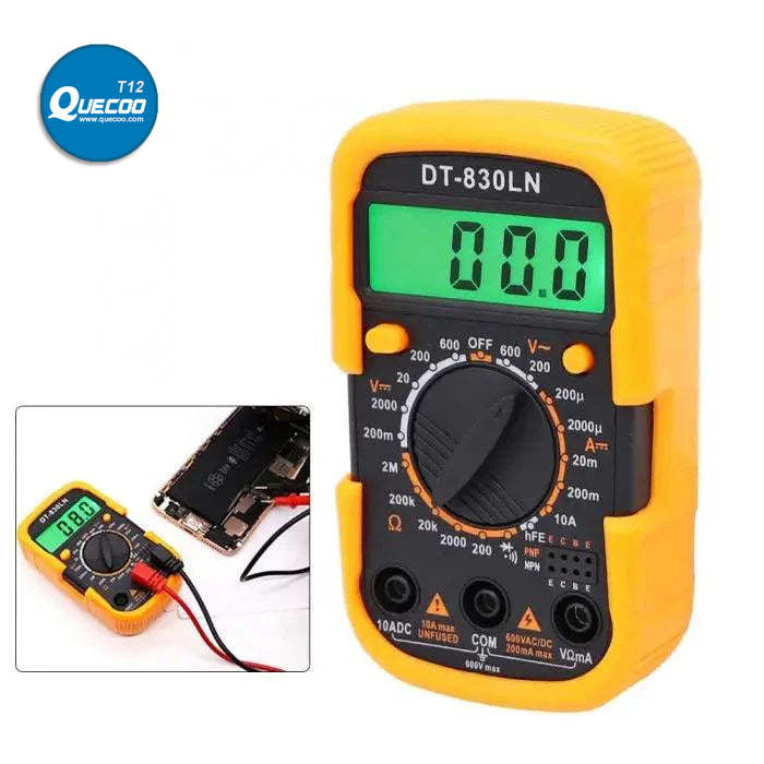 DT-830LN Digital Multimeter LCD Backlight Display Voltage Meter