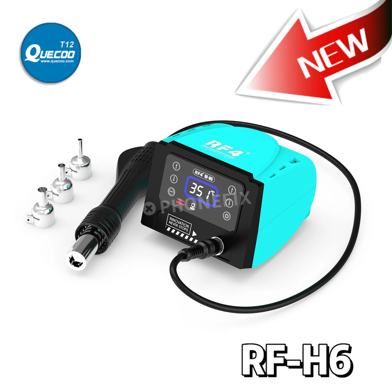 RF4 RF H7 2 in 1 Hot Air Soldering Station 600W Heat Gun BGA Rework Station with Soldering Handle for Mobile Phone BGA Repair