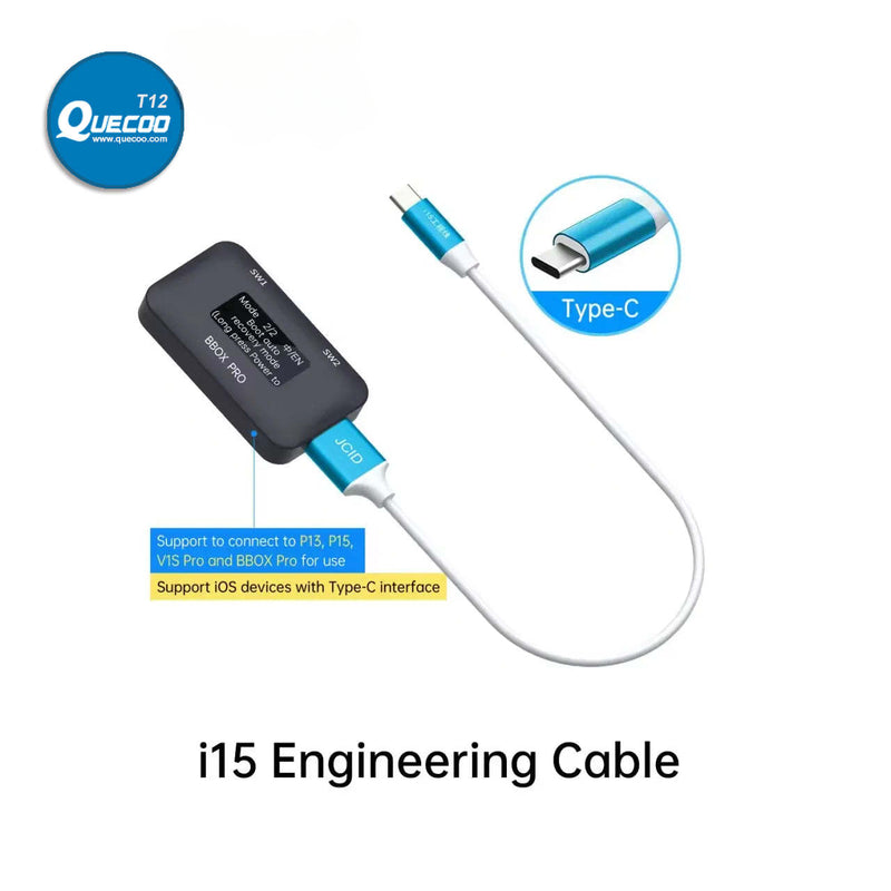 JC B-BOX Pro DFU Tool Windows DCSD Cable Engineering Cable One Key Purple Mode for For IOS A7-A11 NAND Syscfg Data Read Write