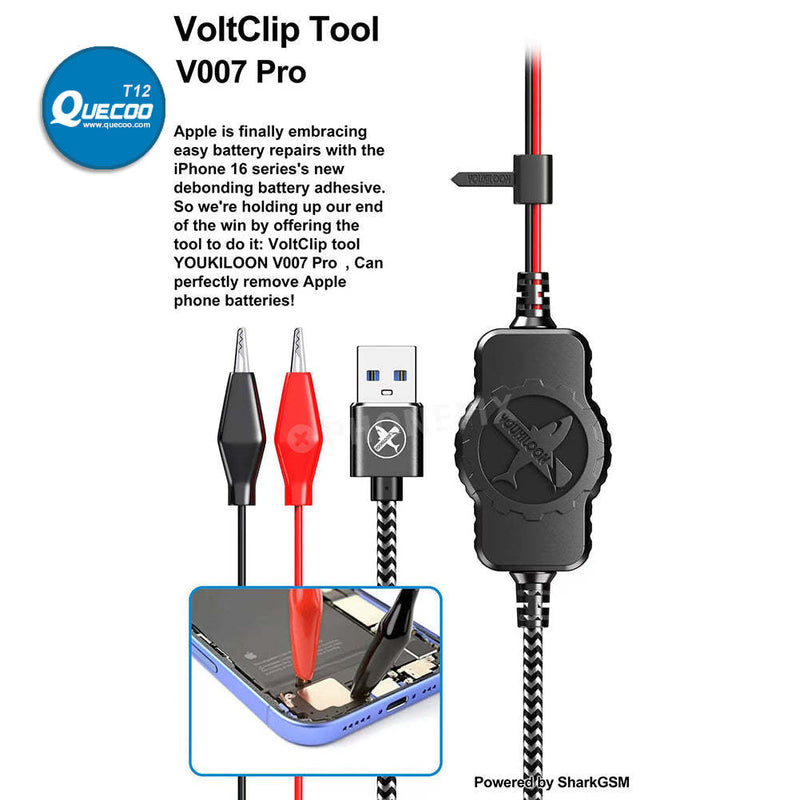 VoltClip Tool V007 Pro iPhone Battery Adhesive Debonding Remover Clip