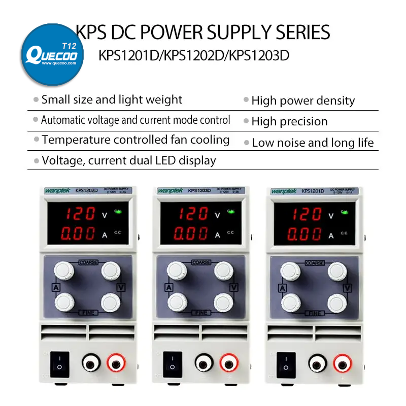 Adjustable Dual Digital Display Laboratory DC Power Supply Regulator