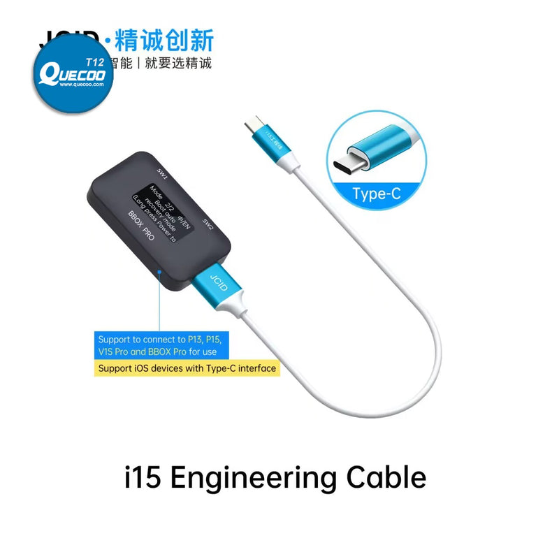 JC B-BOX Pro DFU Tool Windows DCSD Cable Engineering Cable One Key Purple Mode for For IOS A7-A11 NAND Syscfg Data Read Write