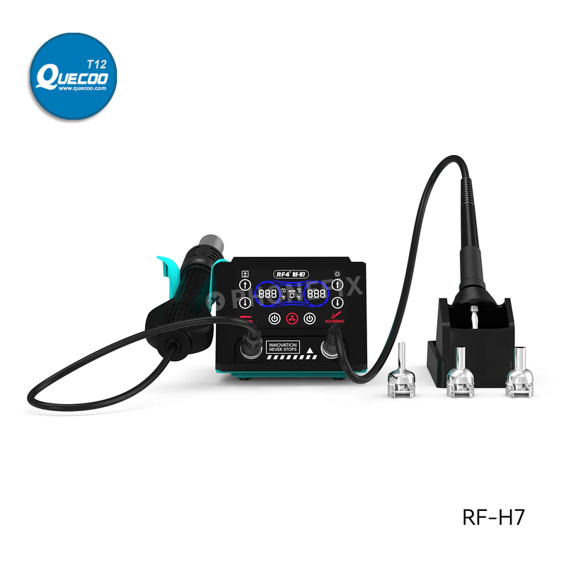 RF4 RF H7 2 in 1 Hot Air Soldering Station 600W Heat Gun BGA Rework Station with Soldering Handle for Mobile Phone BGA Repair