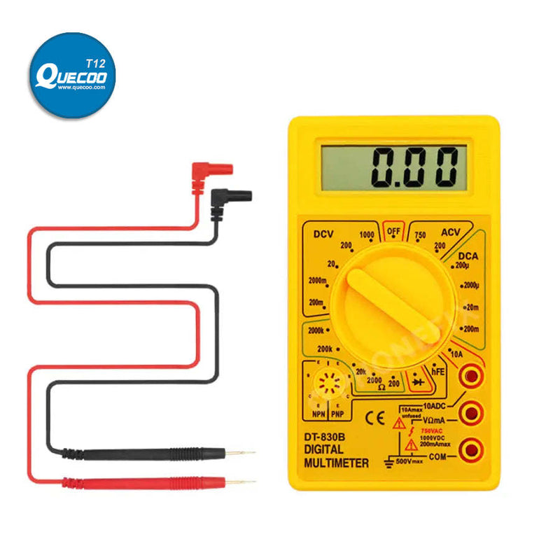 DT830B Digital Multimeter LCD Voltmeter Ammeter Ohm Tester