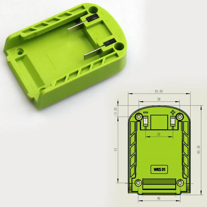 1PC DIY Adapter Converter Base Charging Head Shell For Makita For DeWalt For WORX For Milwaukee 18V Lithium Battery Connector