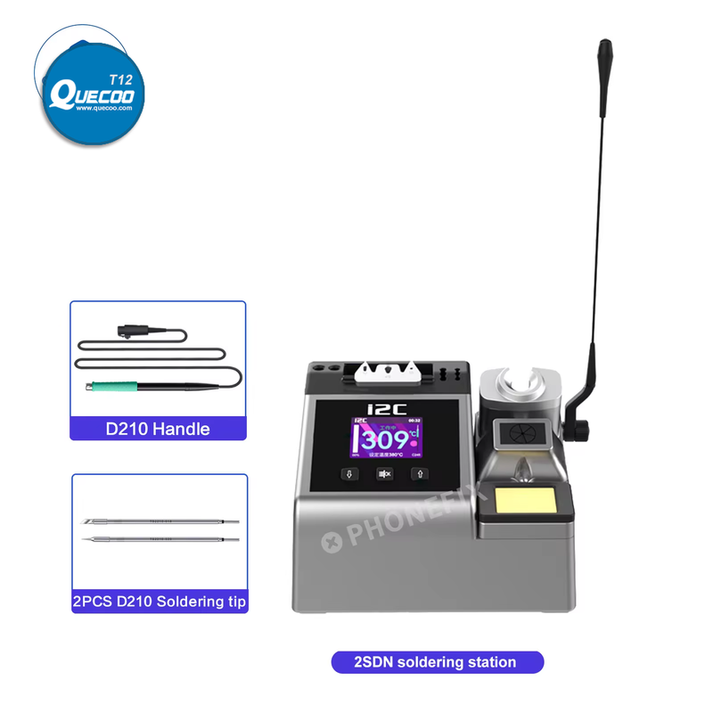 I2C 2SDN Intelligent Soldering Station Suitable with 210/115/245 Solder Handle 180W Rapid Heating Auto Sleep Welding Rework Tool