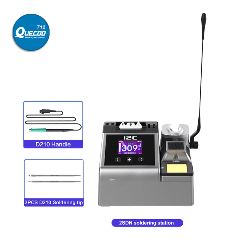 I2C 2SDN Intelligent Soldering Station Suitable with 210/115/245 Solder Handle 180W Rapid Heating Auto Sleep Welding Rework Tool