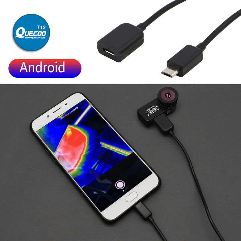 Lighting Extension Cable for Seek Compact PRO/FLIR ONE Thermal Camera Type-C for IPhone /Android Male To Female Extension Cable