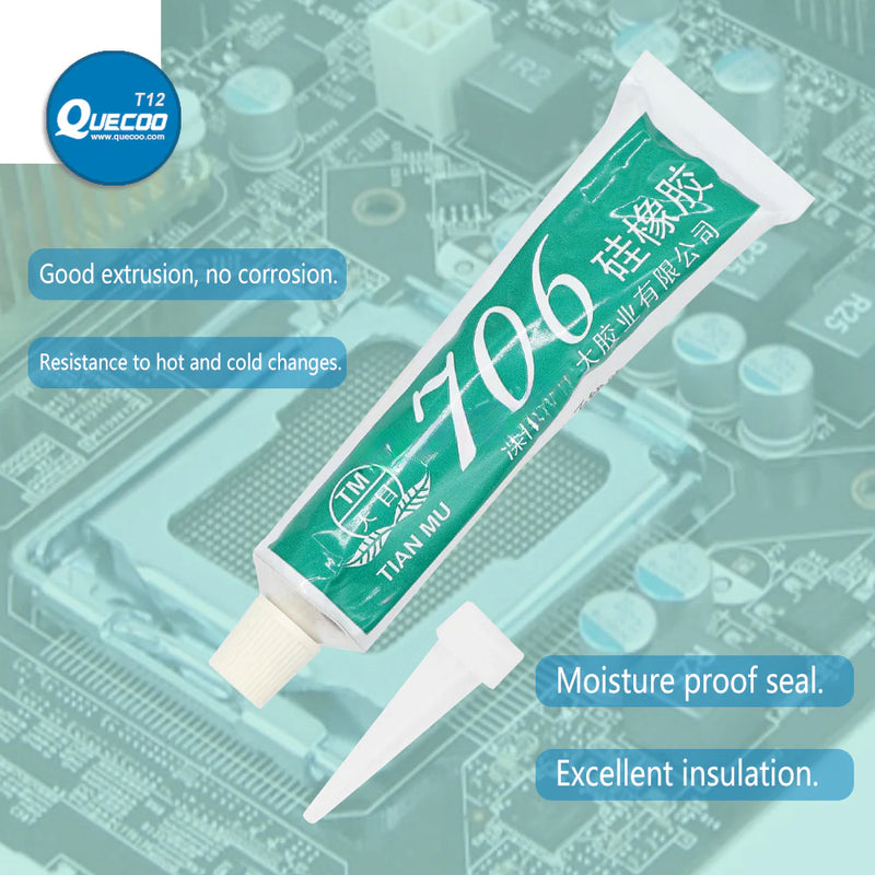 45g Silicone Industrial Adhesive 701/704/705/TM-441 Silicone Rubber Electronic Sealant High Temperature Resistant Sealing Glue