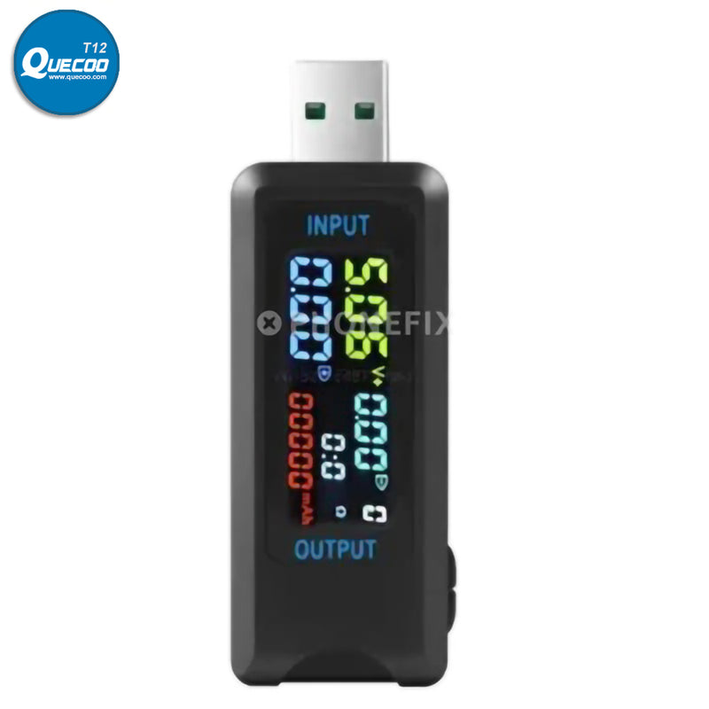 USB Type-C Charging Mate Detector Multifunctional Digital Voltmeter Tester for Mobile Phone Digital Device Charging Data Testing