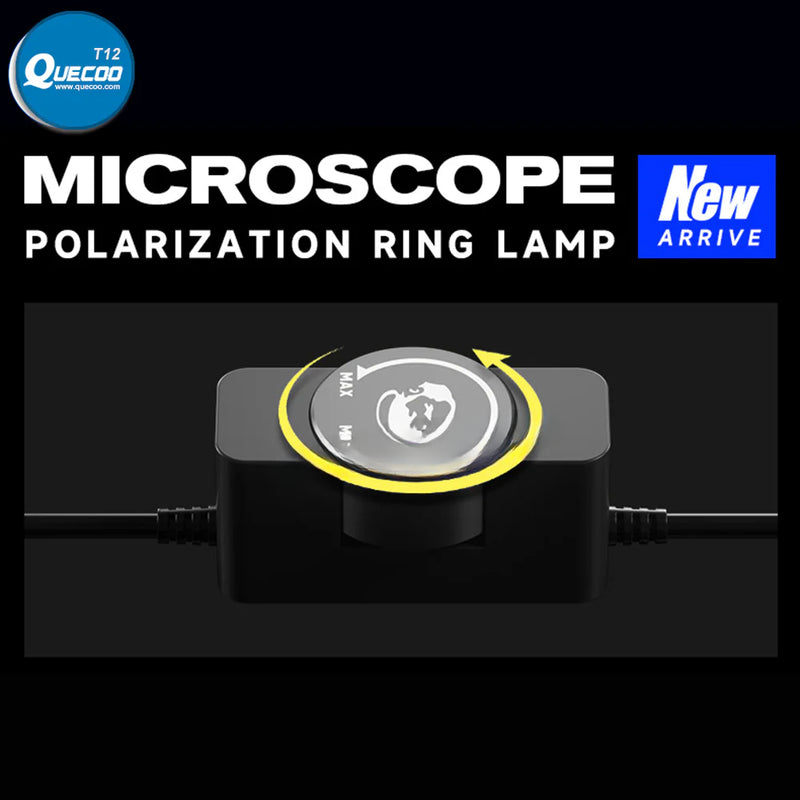 Mechanic LS720 Polarized LED Light Source Adjustable Eliminates Reflection72Pcs LED Ring Lamp for Microscope Camera Observation