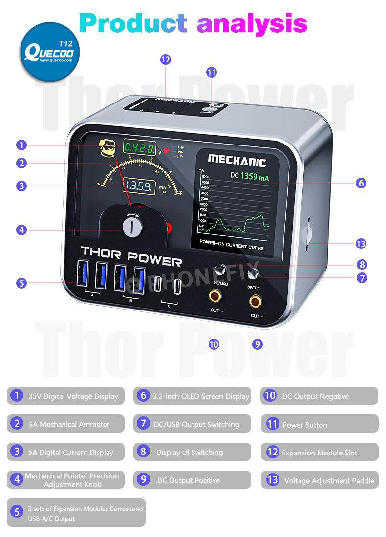 MECHANIC THOR POWER Intelligent Digital Diagnostic Power Supply