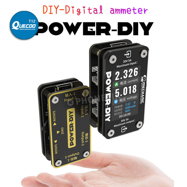 Mechanic POWER-DIY Digital Ammeter 30V 5A Votage Current Tester