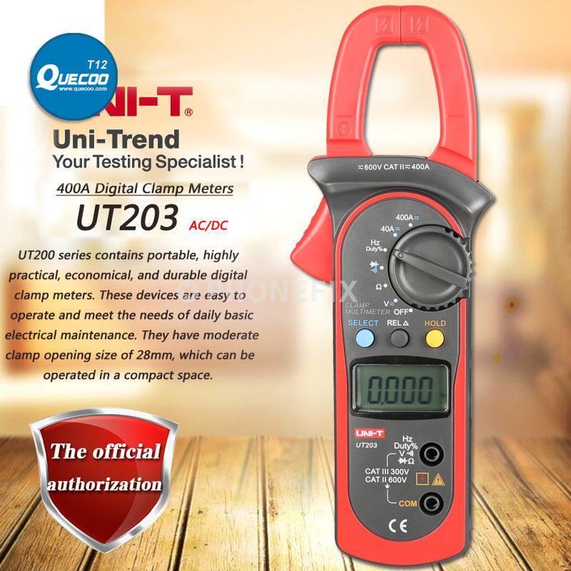 UT202/3/4A Multimeter Digital DC AC Digital Temperature Clamp Meter