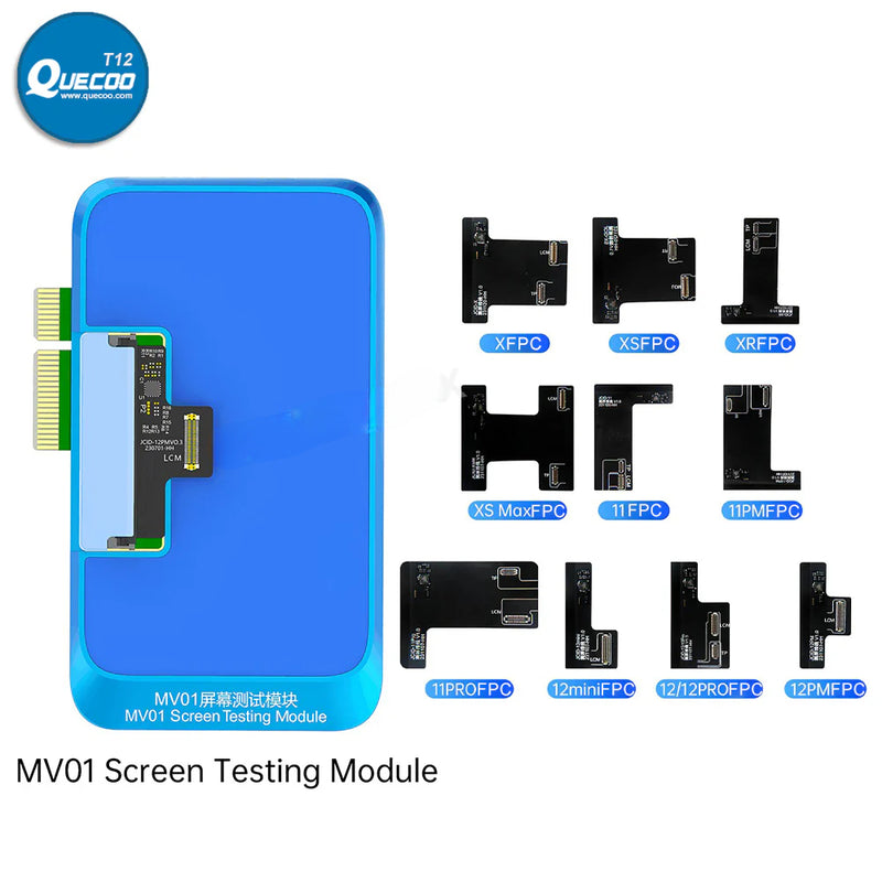 JCID MV01 LCD Screen Testing EDF Adaptor with FPC Flex Cables for X -15Pm Android Phones Display High Refresh Testing Repair