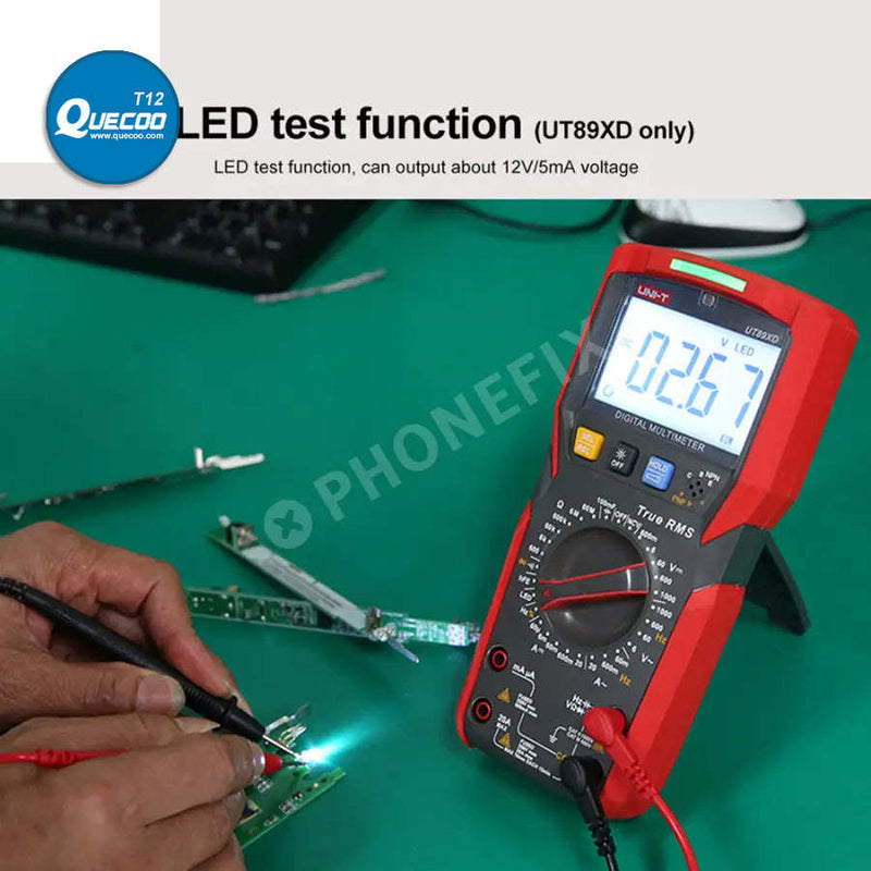 UT89XD LED Multimeter Smart Capacitance Voltage Current Tester