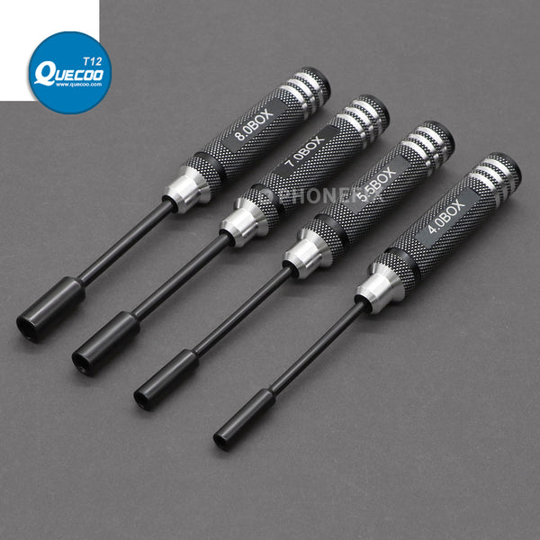 4pcs Hex Nut Drivers Screw driver Tools Kit Set for RC Helicopter RC Boat Rc Cars 4.0/5.5/7.0/8.0mm NUT Key Socket Screwdrivers