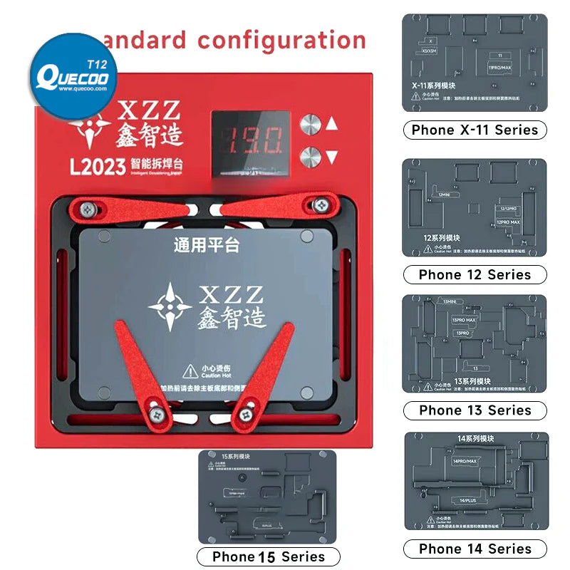 XZZ L2023 Intelligent Desoldering Station for iPhone X to 16PM Motherboard CPU IC Repair Temperature Control Heating Platform