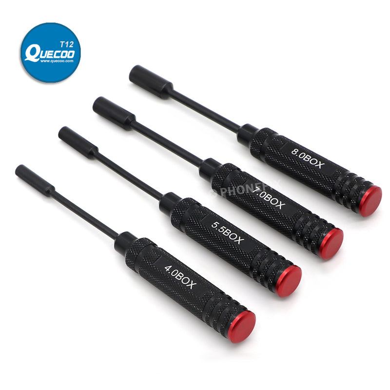 4pcs Hexagonal Head Socket Screwdrivers for RC Quadcopter Helicopter FPV Drone Car Airplane 4.0/5.5/7.0/8.0mm Hex Nut Drivers