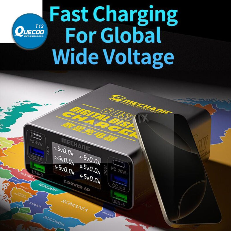 MECHANIC F-POWER 6 6S 6P Fast Charging Station Multi-Port Charger