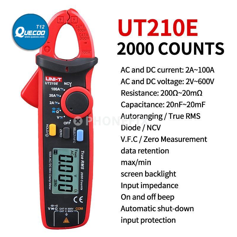 UNI-T UT210E Digital Clamp Meter AC DC Current Voltage Tester