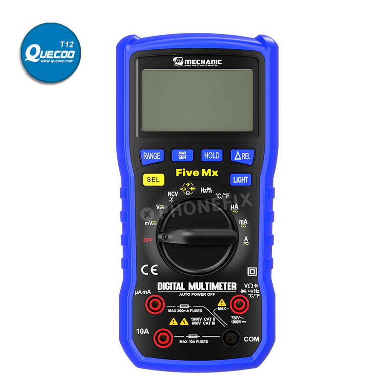 Mechanic Mini TD Five MX Digital Multimeter NCV Temp Measurement