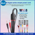 OSS W117 W116 Simple Power Cord For iPhone 5- 15Pro Max Android Battery Activation DC Power Supply Current Testing Power Cable