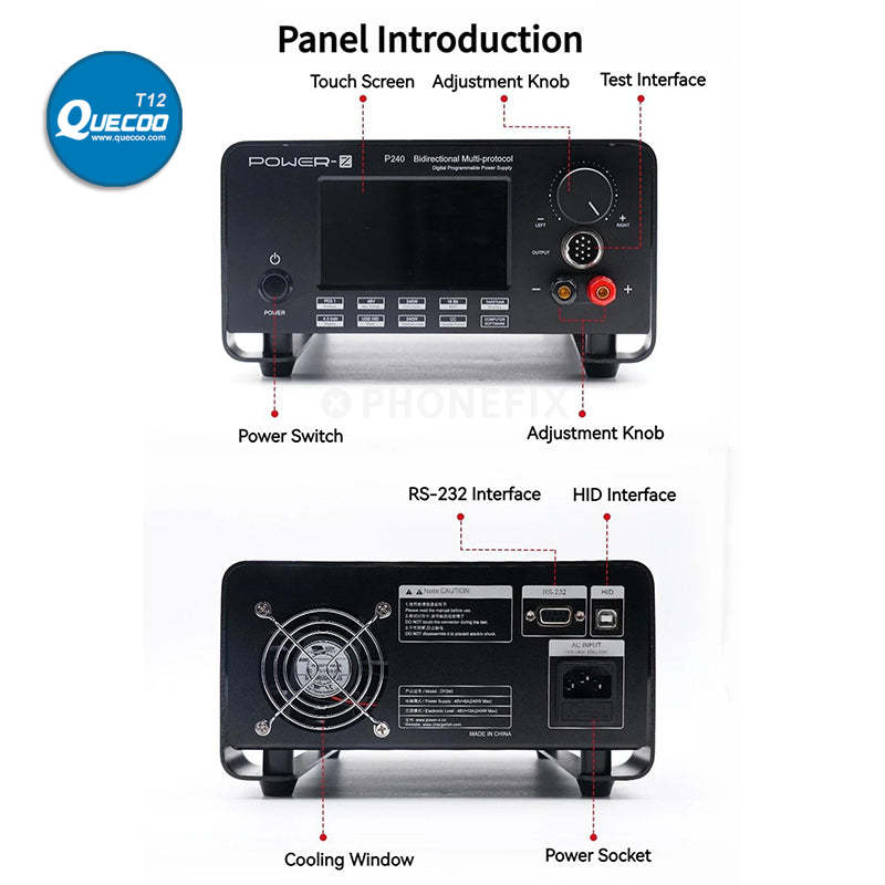 POWER-Z P240 Multi-protocol Bidirectional Digital Power Supply