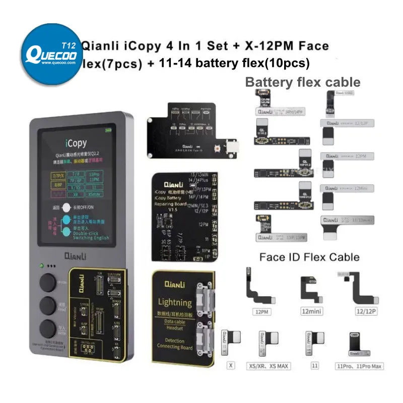 Qianli iCopy Plus  Face ID Programmer for iPhone X/XR/XS/11/12/13/14ProMax Battery Data Modification Ture Tone Recovery Tool