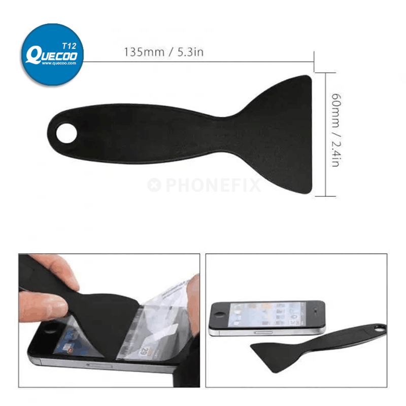 Black Yellow Plastic Scraper Spatula for Mobile Phone LCD Screen Glue Air Bubble Removal Sticker Installation Scraper DIY Tool