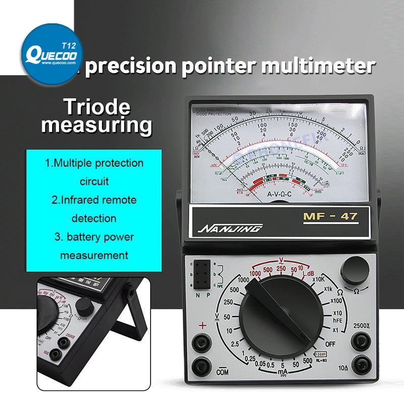 MF47 Pointer Multimeter Capacitance Resistance Tester With Buzzer