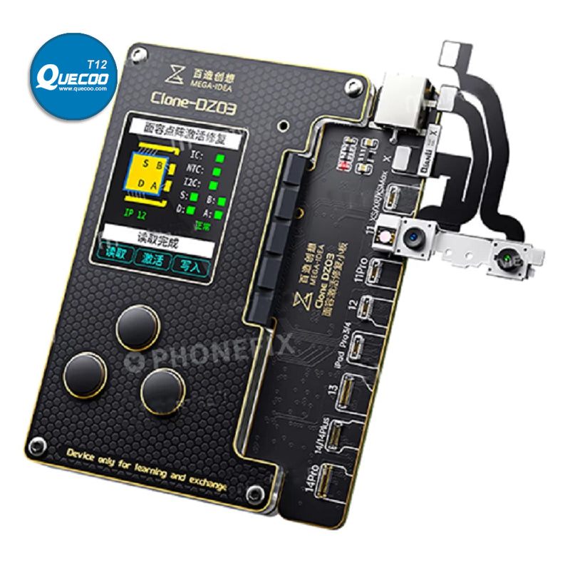 QIANLI Clone DZ03 Dot Matrix Programmer For iPhone X 11 12 13 14 PRO MAX Face ID Dot Projector Battery Repair Cable No Soldering