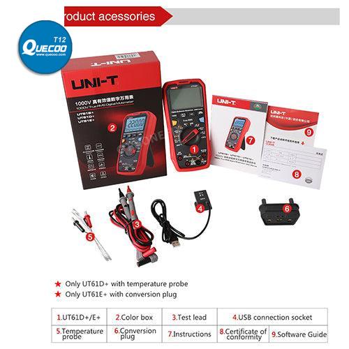 UT61 Series Professional Digital Multimeter True-RMS Phone Test Tool