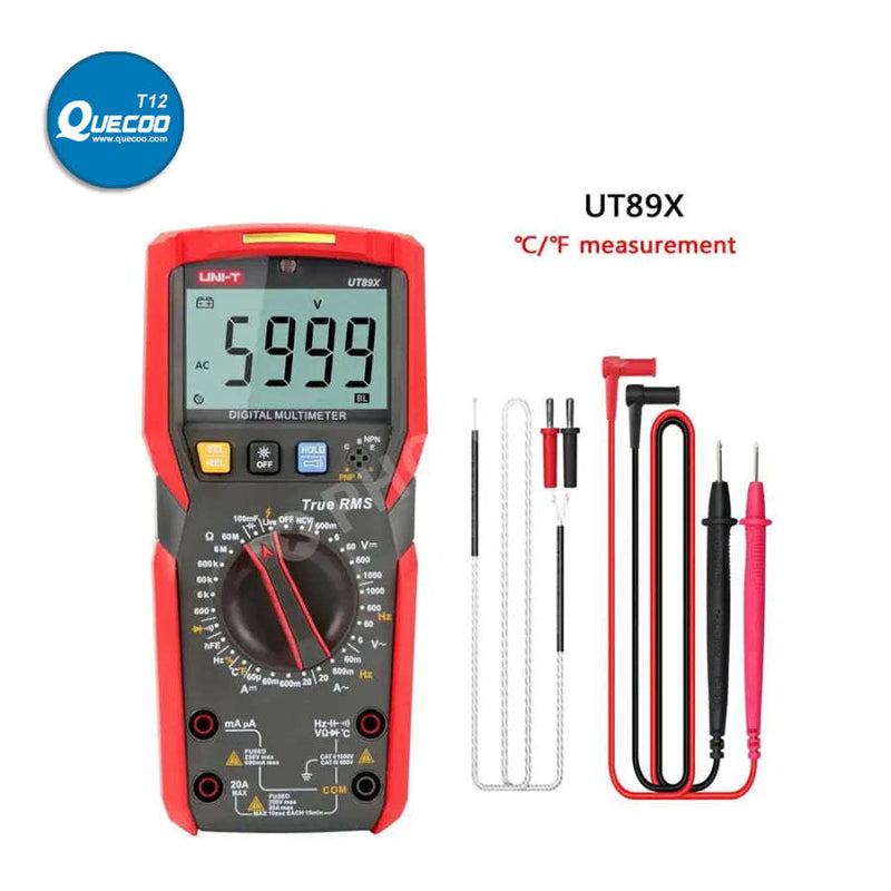 UT89XD LED Multimeter Smart Capacitance Voltage Current Tester