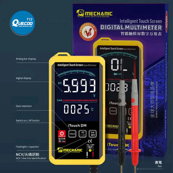 MECHANIC iTouch DM Digital Multimeter Voltage Current Tester