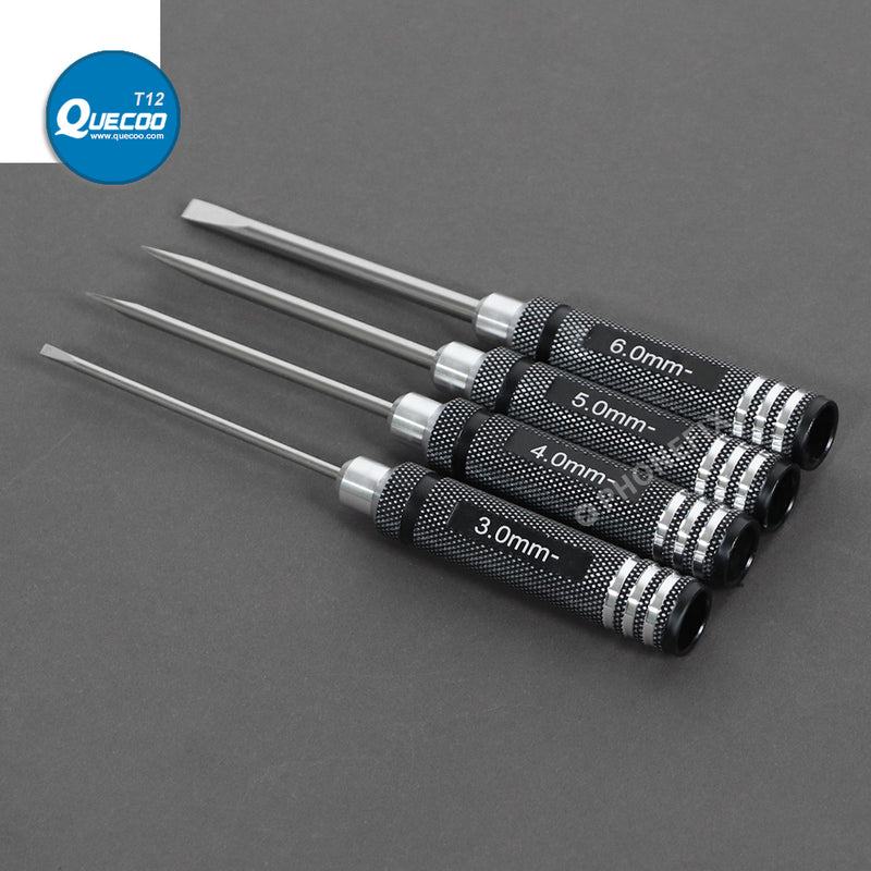 Precision Slotted Screwdriver 3.0/4.0/5.0/6.0mm Slotted Screw Driver Screwdriver Set Wrench Tool Kit For FPV Racing Drone RC Car