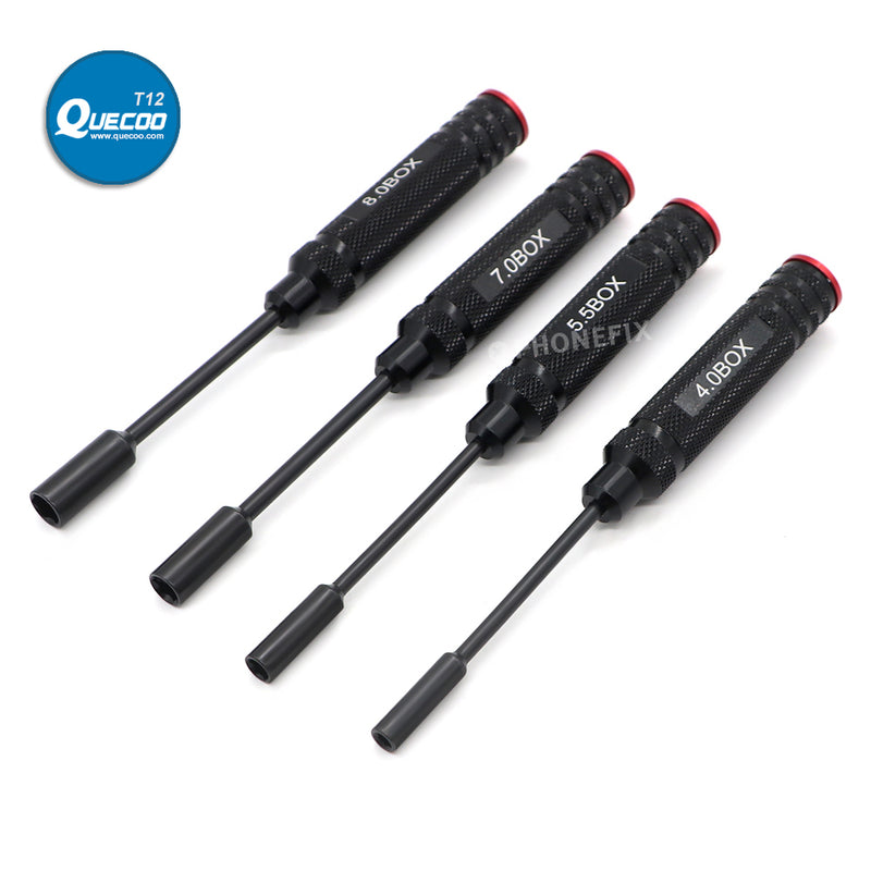 4pcs Hexagonal Head Socket Screwdrivers for RC Quadcopter Helicopter FPV Drone Car Airplane 4.0/5.5/7.0/8.0mm Hex Nut Drivers