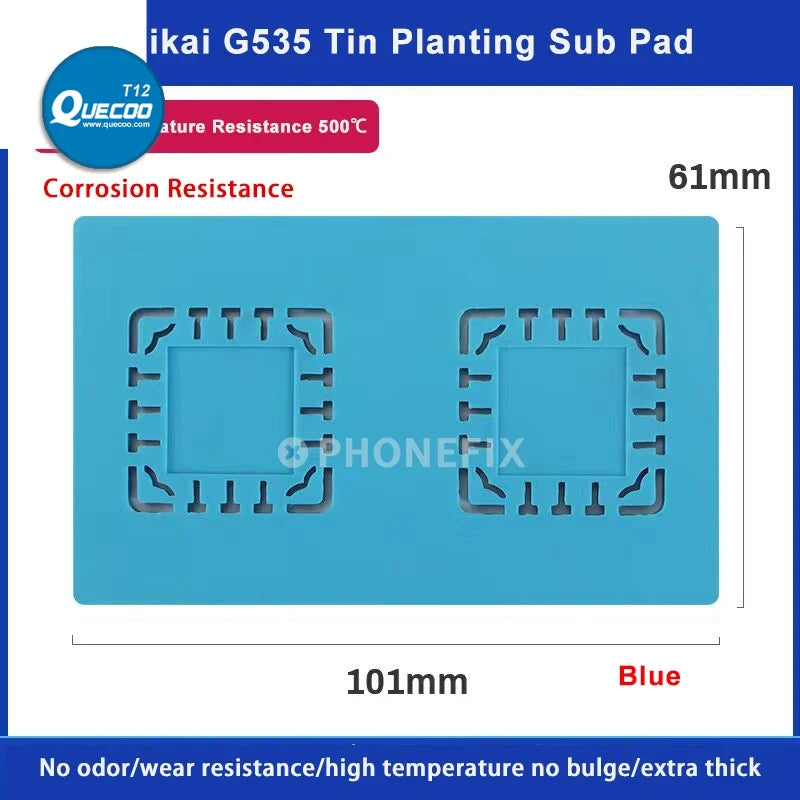 500mm X 350mm Heat Insulation Pad  2 in 1 High-Temperature Detachable Soldering Work Silicon Mat For SMD BGA Welding