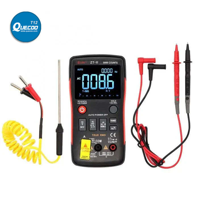 ZT-X Multimeter True RMS LCD Digital DC AC Ohm Ammeter