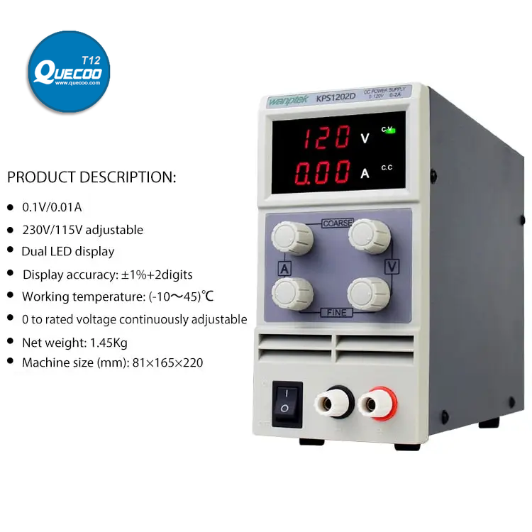 Adjustable Dual Digital Display Laboratory DC Power Supply Regulator