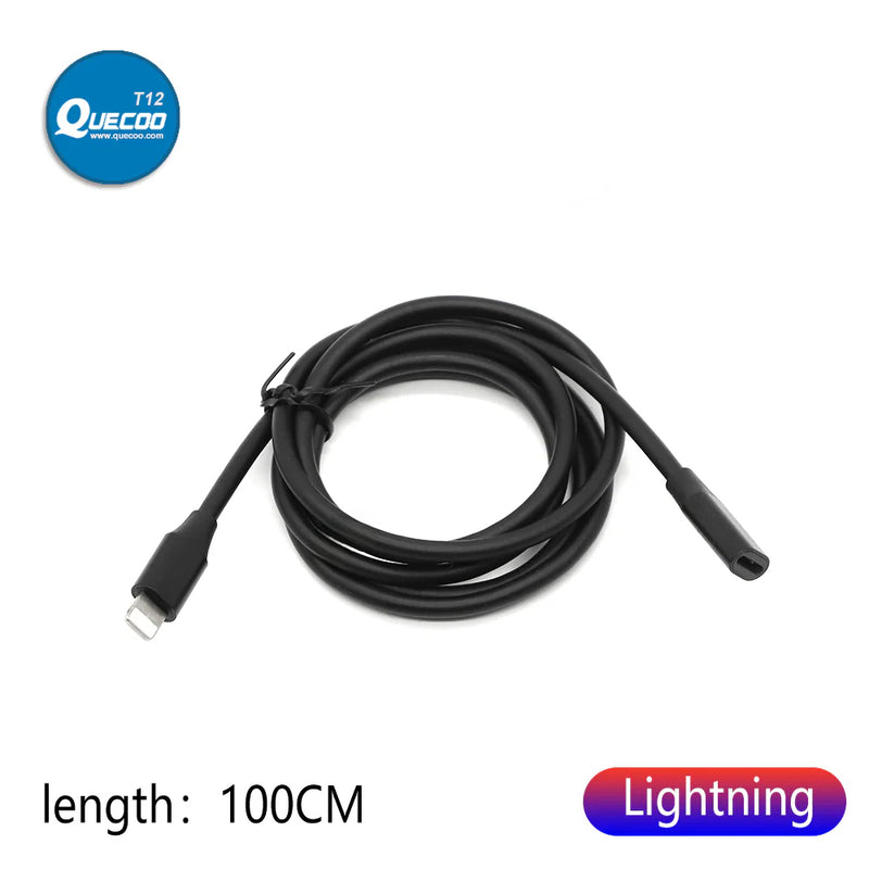 Lighting Extension Cable for Seek Compact PRO/FLIR ONE Thermal Camera Type-C for IPhone /Android Male To Female Extension Cable