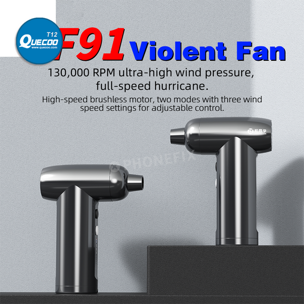 JTX FF91 Rechargeable Ultra-High Wind Clean Dust Violent Fan