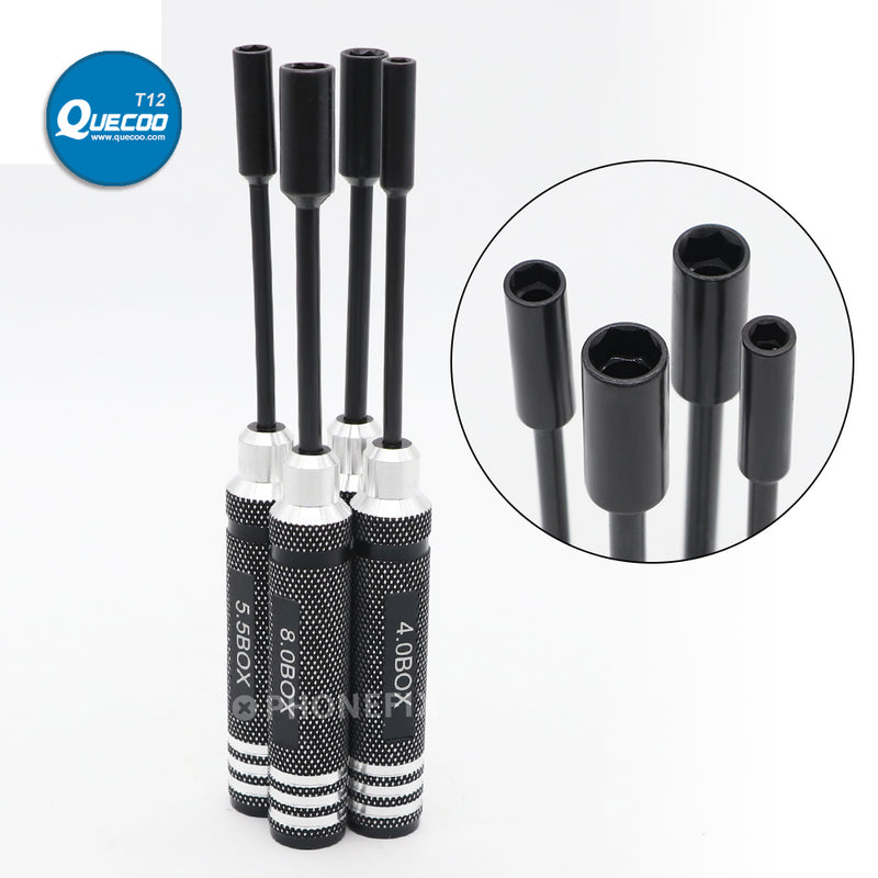 4pcs Hex Nut Drivers Screw driver Tools Kit Set for RC Helicopter RC Boat Rc Cars 4.0/5.5/7.0/8.0mm NUT Key Socket Screwdrivers