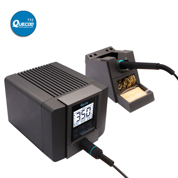 QUICK TS1200A Digital Display Soldering Station with One Soldering Tip for iPhone Samsung Motherboard Soldering Repair