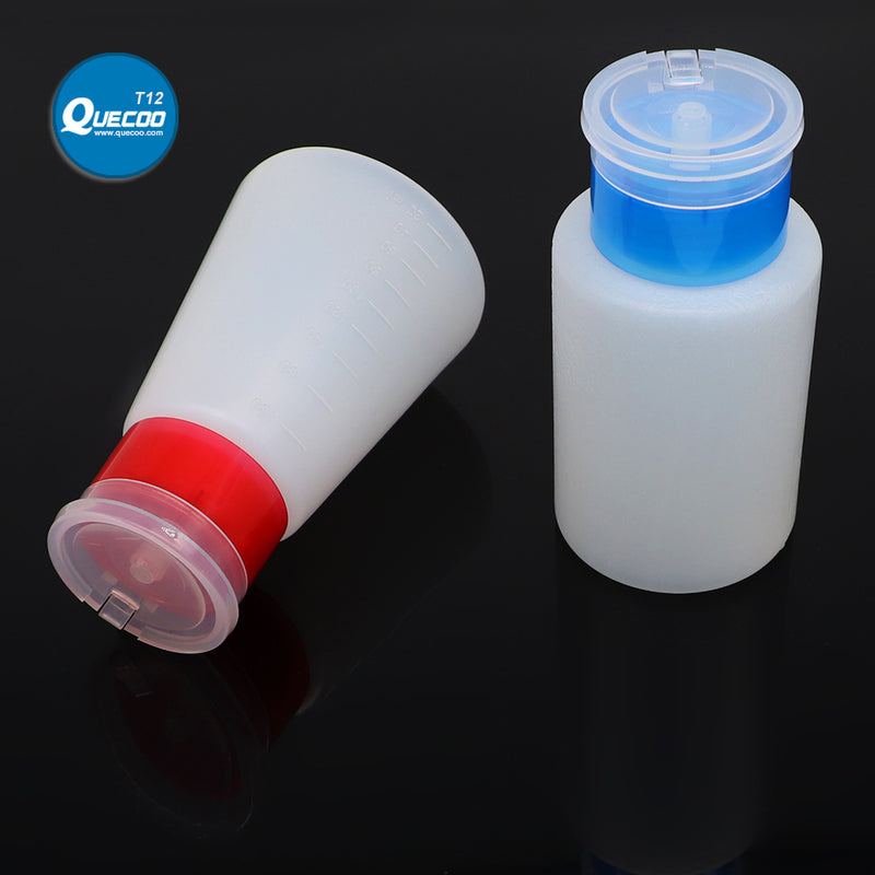 180ML Alcohol Bottle Plastic Press Pump Bottle Dispenser for Phone Motherboard Cleaning Liquid Remover Cleaner