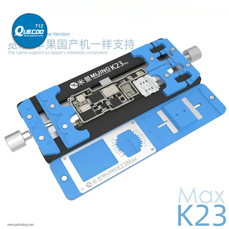 Mijing K23 Pro/K23 Max Dual Shaft PCB Board Welding Holder for Mobile Phone Mothboard Glue Remove Repair Universal Fixture Tool