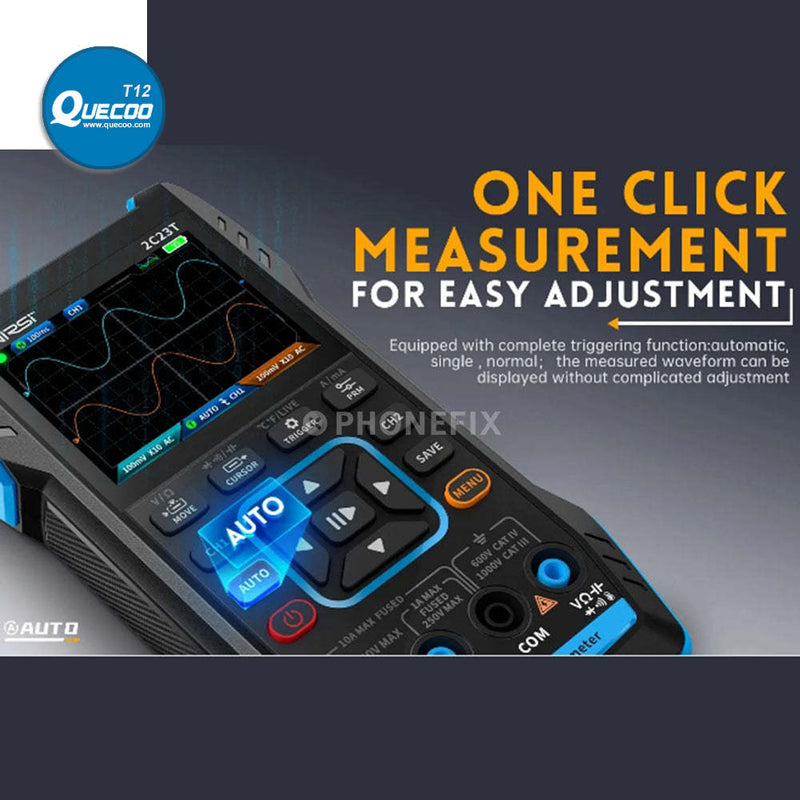 FNIRSI 2C23T Portable Digital Multimeter 3 In 1 Signal Generator